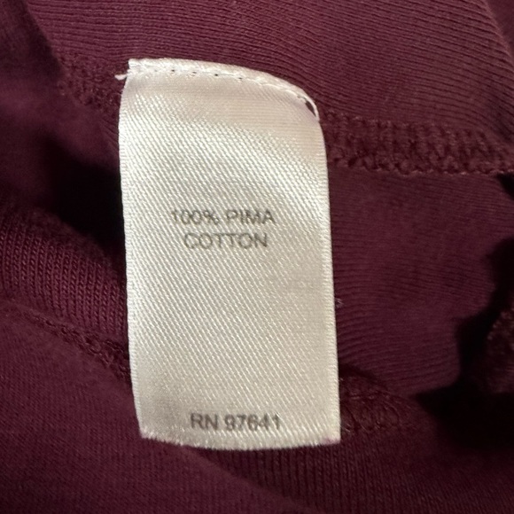 J Jill Perfect Pima Seamed Boat Neck Tee Shirt Women Sz PM Plum Classic Top - Picture 8 of 10